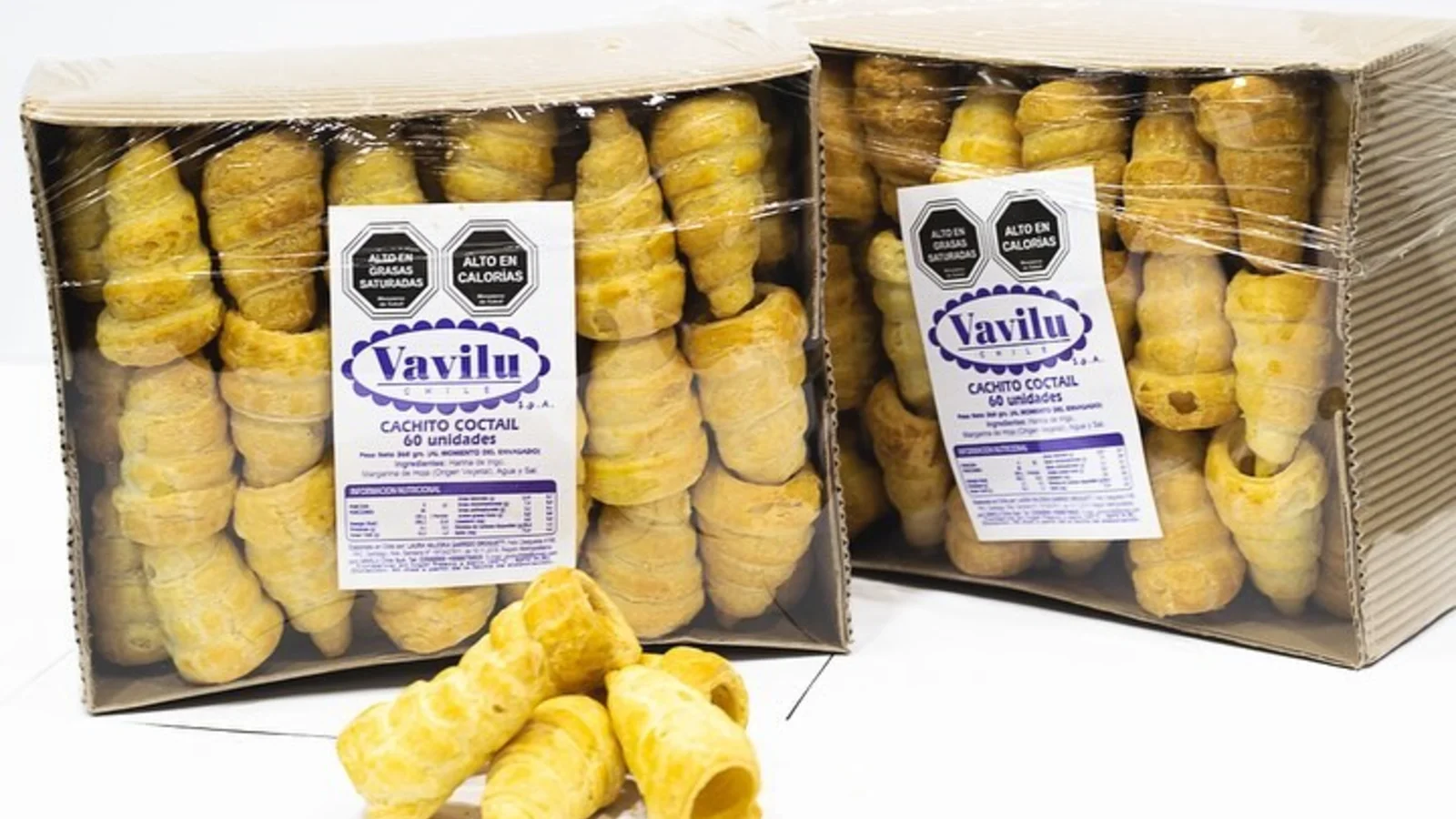 Cajas de producto Vavilu listas para distribución